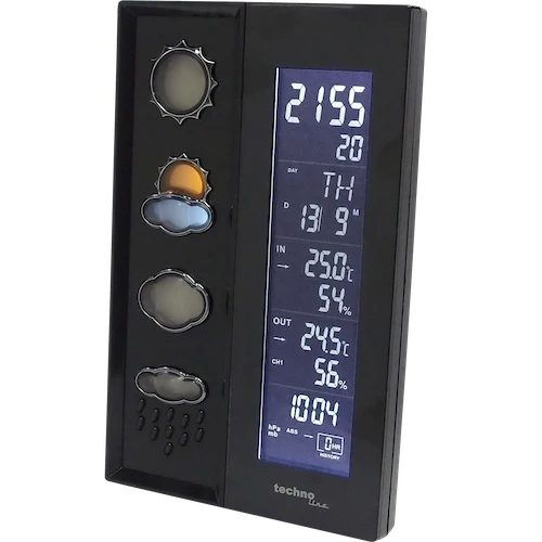 Technoline WS 6650 - Moderne Wetterstation mit farbig leuchtenden Wettersymbolen