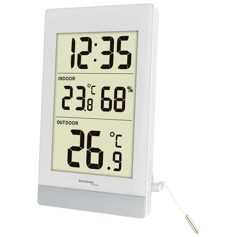 WS 7039 - Temperaturstation mit Kabelsonde, klassisch und zu gleich modern