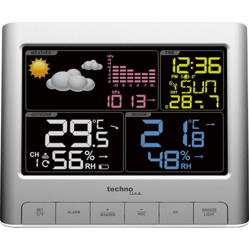 Technoline WS 6449 - Moderne Wetterstation mit farbigem Display