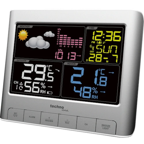 Technoline WS 6449 - Moderne Wetterstation mit farbigem Display