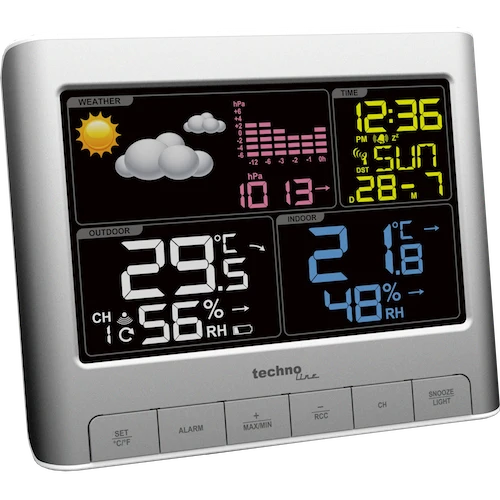 Technoline WS 6449 - Moderne Wetterstation mit farbigem Display
