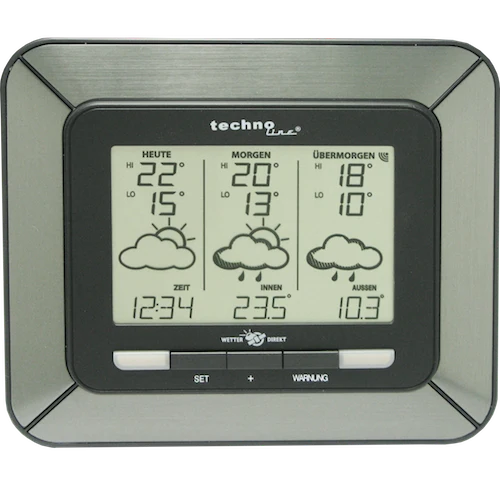 Technoline Satellitengestützte Wetterstation - WD 4930 mit Unwetterwarnung