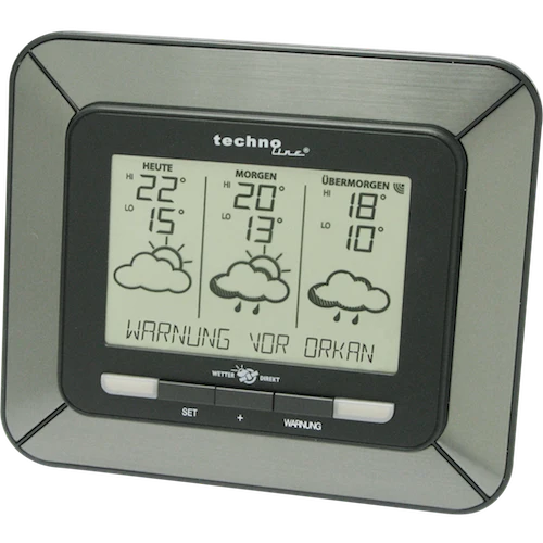 Technoline Satellitengestützte Wetterstation - WD 4930 mit Unwetterwarnung