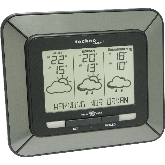 Technoline Satellitengestützte Wetterstation - WD 4930 mit Unwetterwarnung