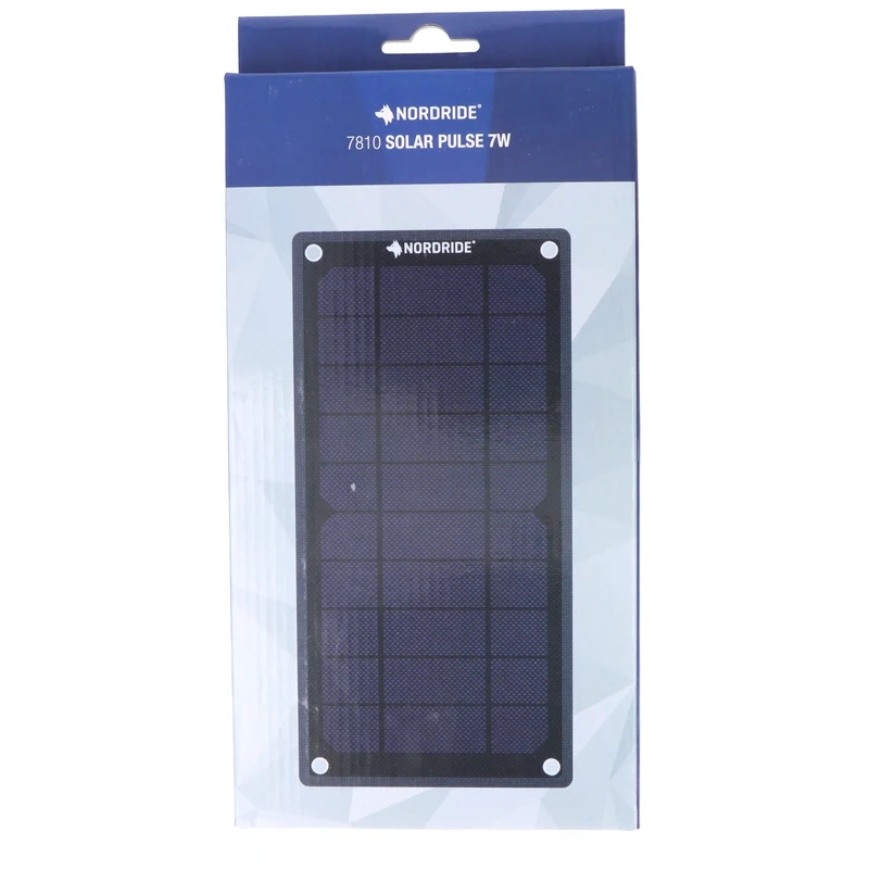AccuCell Nordride Solarpanel, 7810 Solar Pulse, Solarladegerät mit 7W, mit USB-A Anschluss, integrierter Ständer
