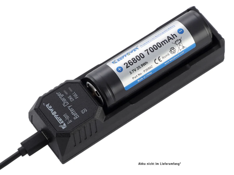 Keeppower S1 Ladegerät für Li-Ion Akkus 18650–32650 | Schnellladung 2A | 26800 mit ud ohne PCB