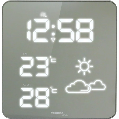 Technoline WS 6825 - Moderne Wetterstation mit Spiegeldisplay WS6825