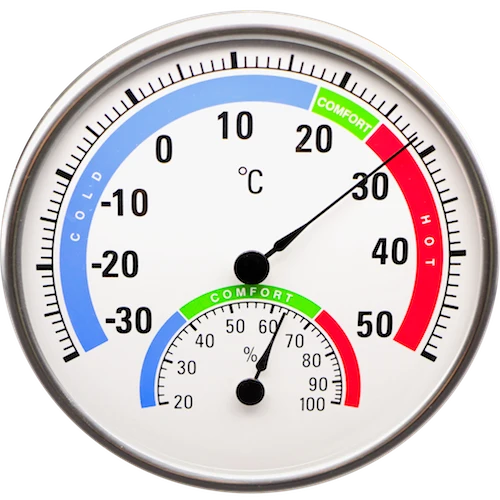 Technoline WA 3050 - rundes Thermo-HygroMeter mit Comfort-Bereich