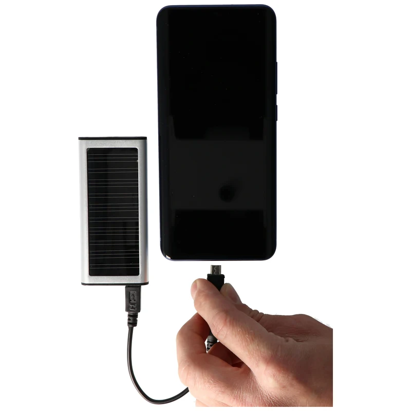 AccuCell Solar-Ladegerät mit eingebautem 1000mAh Li-Polymer Akku