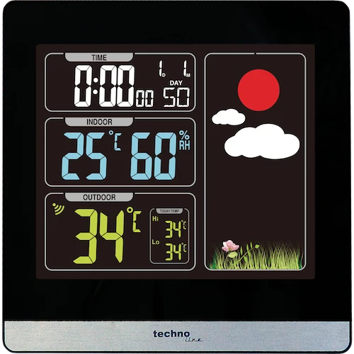 Technoline WS 6448 - moderne Wetterstation mit Farbdisplay