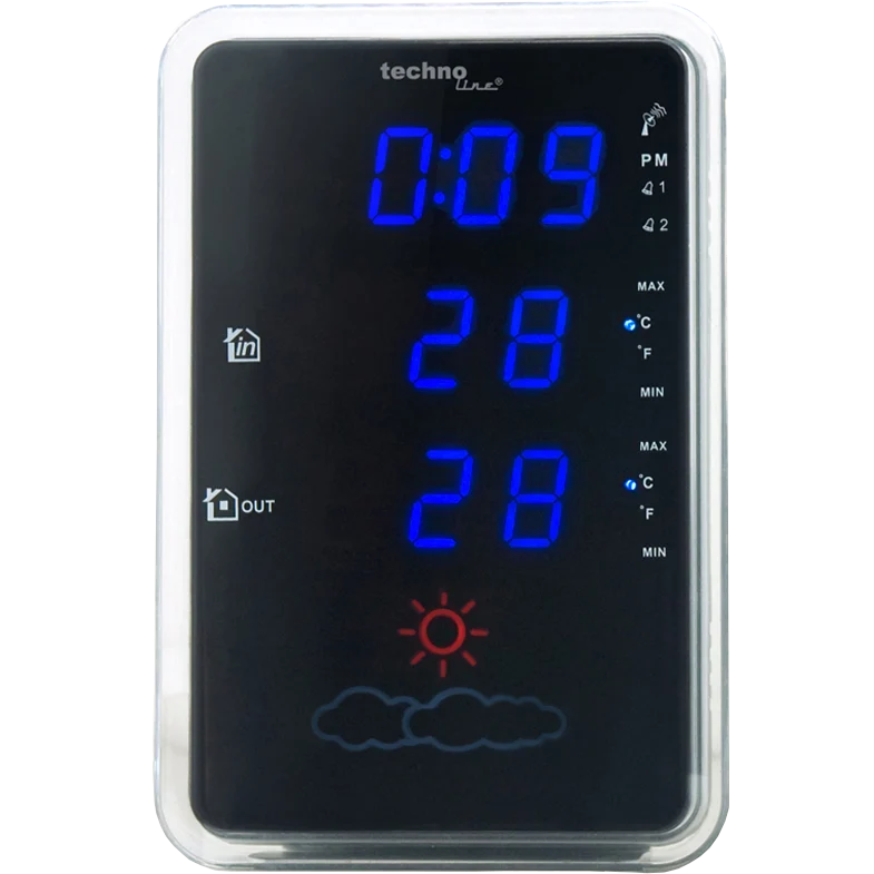 Technoline WS 6840 - Moderne Wetterstation mit LED-Design