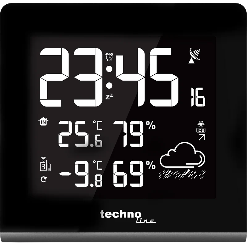 Technoline WS 9065 - moderne Wetterstation mit Displaydarstellung in 256 verschiedenen Farben
