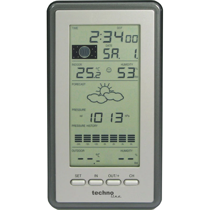 Technoline WS 9040-IT - Klassische Wetterstation mit Mondphasenanzeige