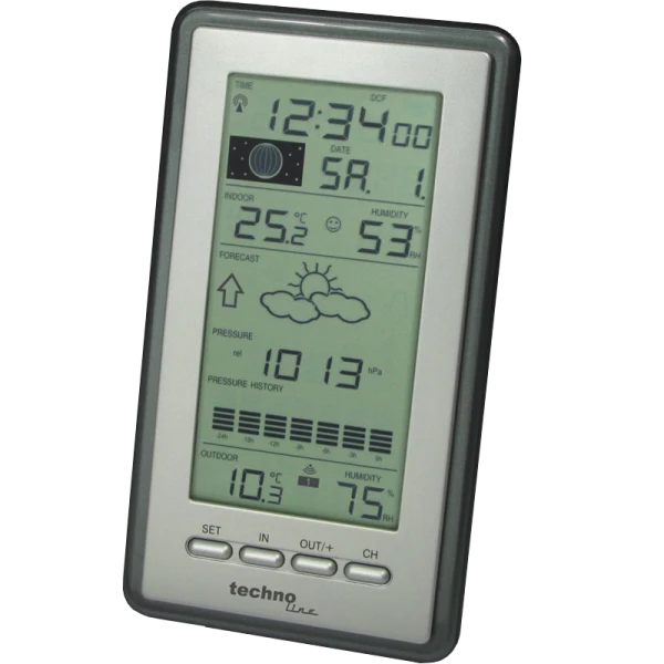 Technoline WS 9040-IT - Klassische Wetterstation mit Mondphasenanzeige